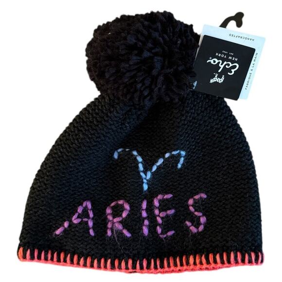Knit Beanie Aries Horoscope Astrology Collection Echo New York NWT - Picture 1 of 6